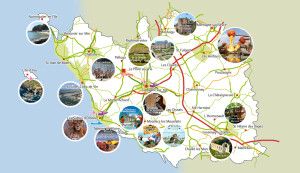 Carte de la vendee touristique 2016